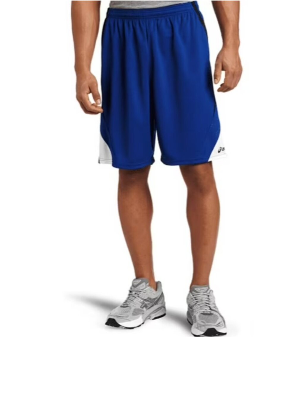 NEW WITH TAGS ASICS Men's Crosse 9" Royal/Black Shorts, Sz. 2XL